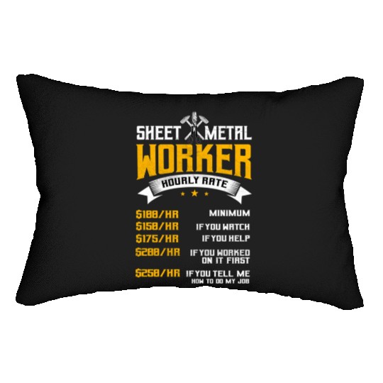 Sheet Metal Worker On Back Of Lumbar Pillows