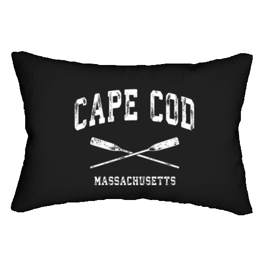Cape Cod Massachusetts Nautical Crossed Oars Lumbar Pillows