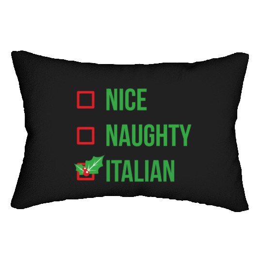e Naughty Italian Ugly Lumbar Pillows