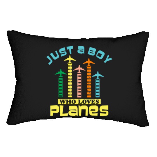 Just A Who Loves Planess Toddler Pilot Flying Lumbar Pillows