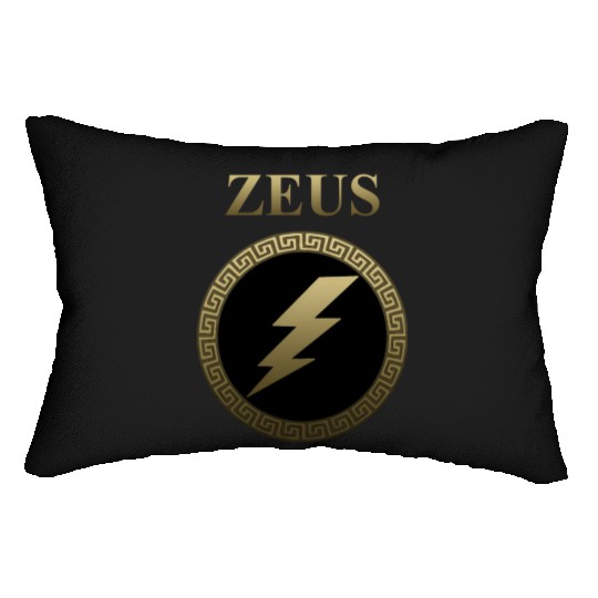Zeus Ancient Greek God Thunderbolt Lumbar Pillows