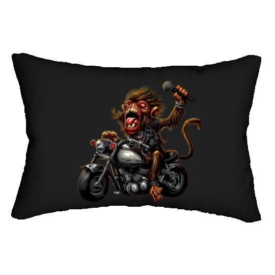 zombie Raider Monkey Lumbar Pillows