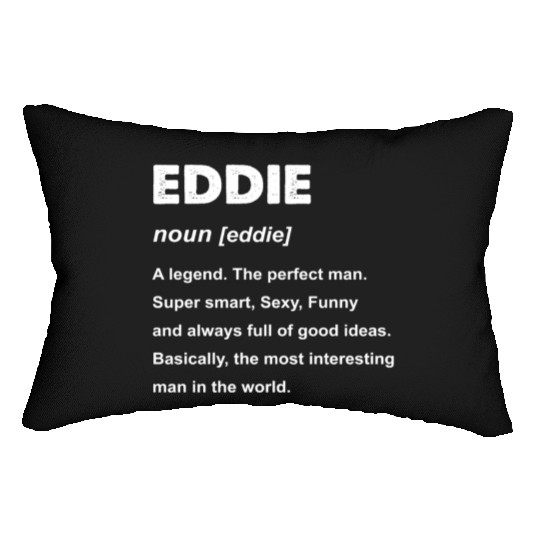 Eddie Name Lumbar Pillows