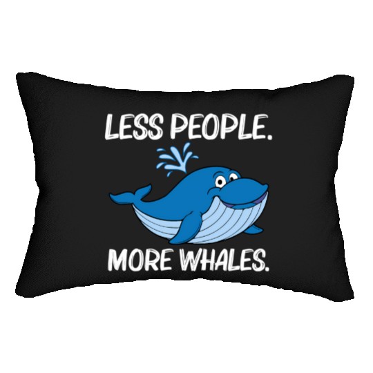 Whale For Orca Narwhal Blue Whales Lumbar Pillows
