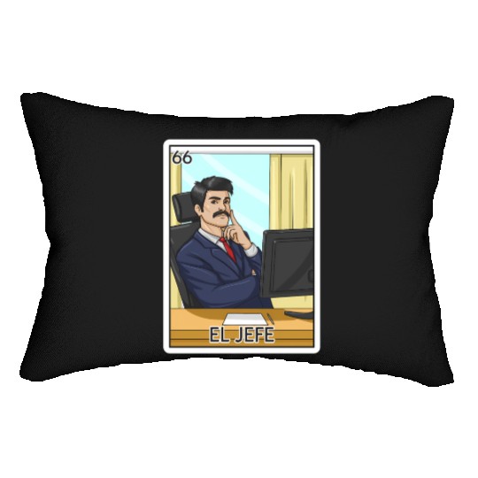 El Jefe The Boss Card Mecan Lottery The Chief Lumbar Pillows
