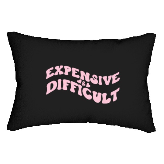 Expensive And Difficult Bougie Bougee Preppy Lumbar Pillows