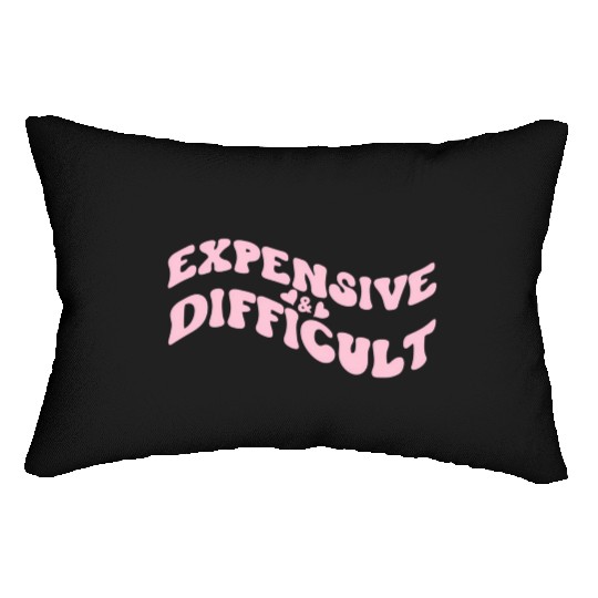 Expensive And Difficult Bougie Bougee Preppy Lumbar Pillows
