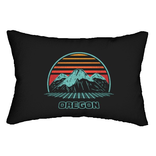 Oregon Mountain Hiking 80S Style Lumbar Pillows
