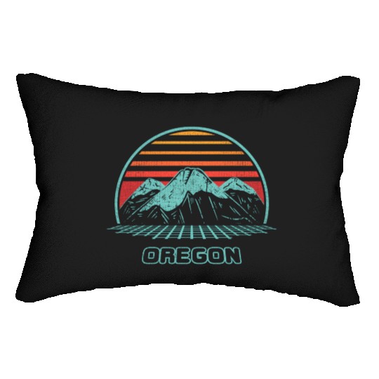 Oregon Mountain Hiking 80S Style Lumbar Pillows