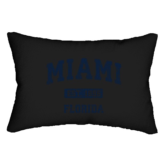 Miami Florida Fl Athletic Sports Lumbar Pillows