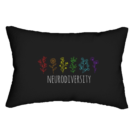Autism Awareness Autistic Pride Rainbow Lumbar Pillows