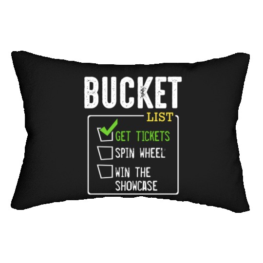 Bucket List Get Tickets Win Game Show Lucky Lumbar Pillows
