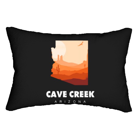 Caving Cave Creek Arizonna For Caveman Hiker Lumbar Pillows