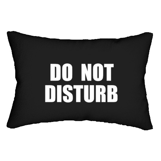 Do Not Disturb - Airplane Airport Train Subway Lumbar Pillows