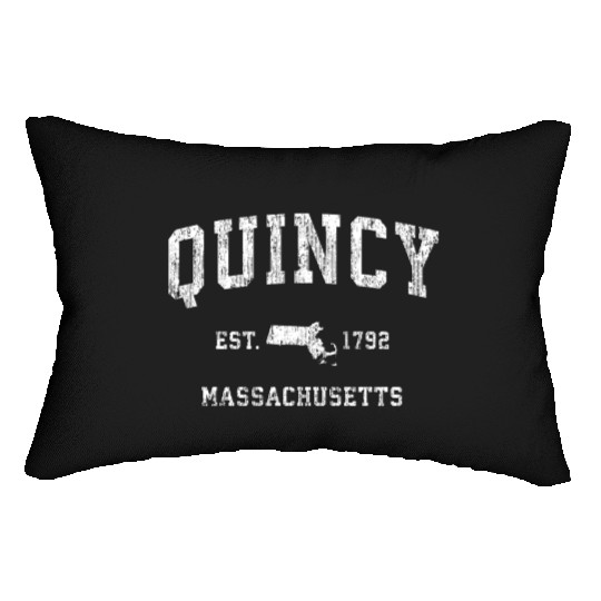 Quincy Massachusetts Ma Athletic Sports Lumbar Pillows