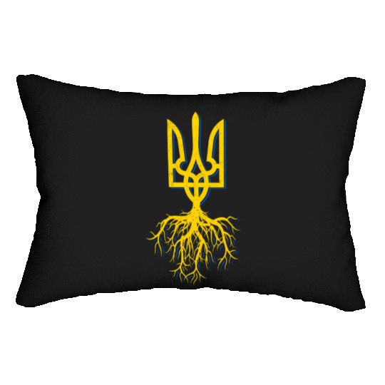 Ukraine Symbol Roo I Stand With Ukraine Free Lumbar Pillows