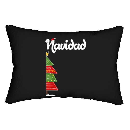 Feliz Navidad Spanish Ugly Lumbar Pillows