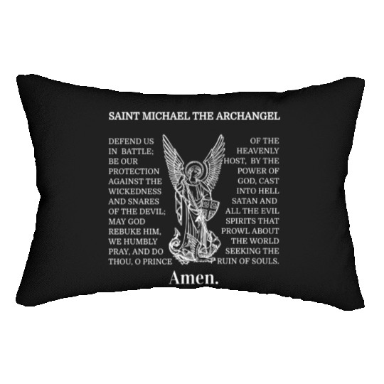 St Michael Catholic Archangel Christian Lumbar Pillows
