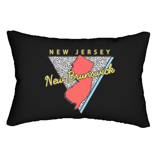 New Brunswick New Jersey Triangle Nj City Lumbar Pillows