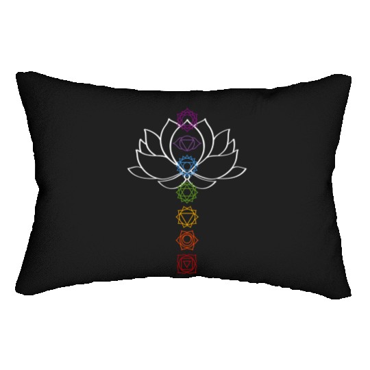 ritual Zen Lotus Chakras Aligned Yoga Lumbar Pillows