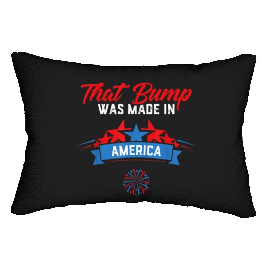 4th of July Pregnancy Announcement Lumbar Pillows