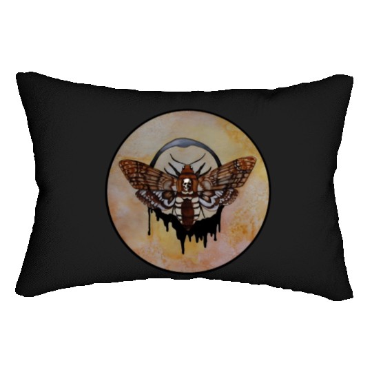 Death'S Head Hawk Moth Lumbar Pillows