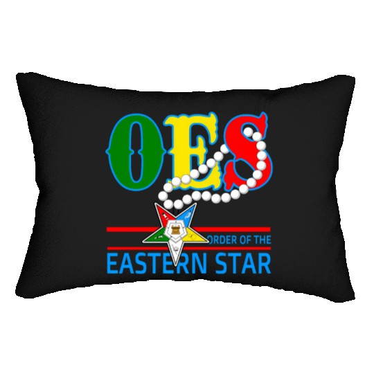 Oes Star Necklace Order Of The Eastern Star Lumbar Pillows