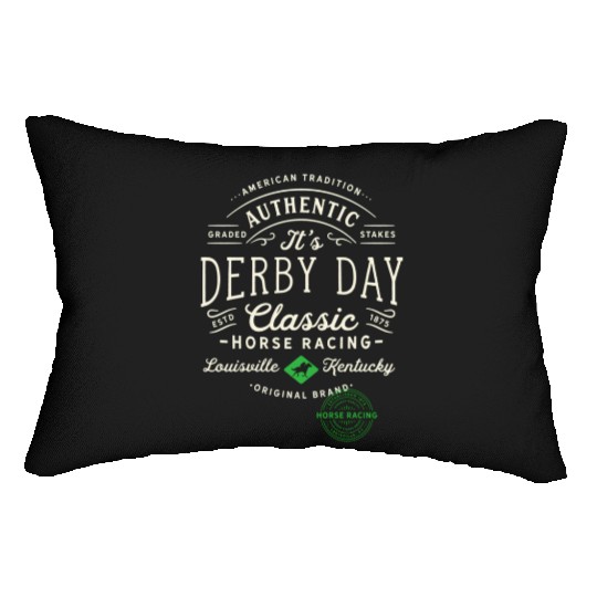 Derby Day Louisville Kentucky Horse Racing Lumbar Pillows