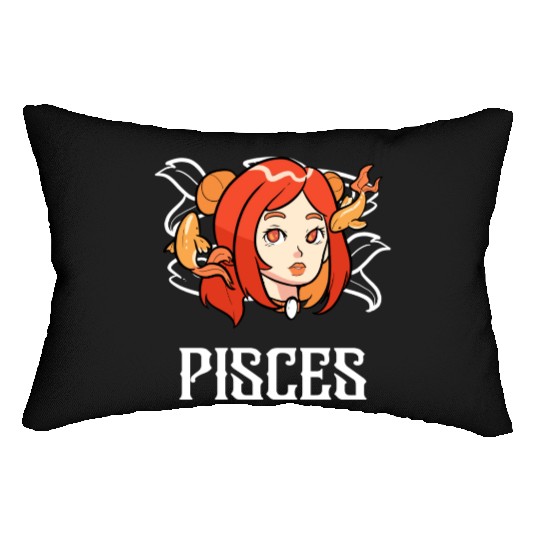 Pisces Horoscope Astrology Tarot Card Star Sign Lumbar Pillows