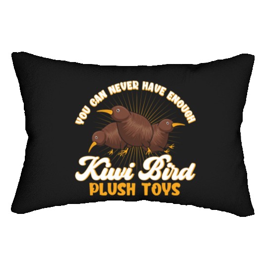 Bird Lover New Zealand Kiwi Bird Lumbar Pillows
