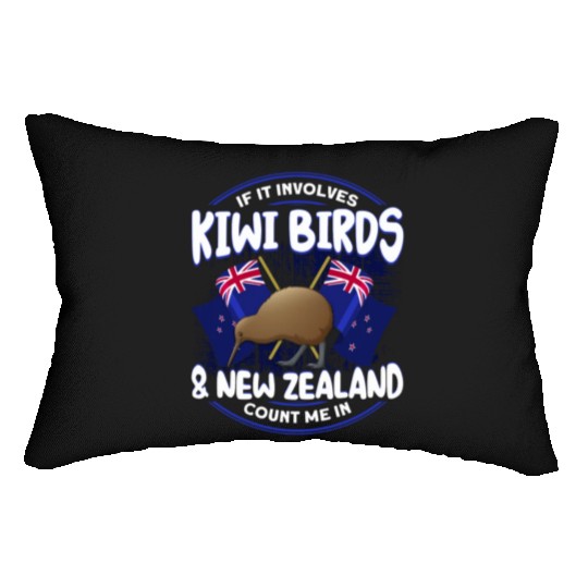 Bird Lover Endangered Species Kiwi Bird Lumbar Pillows