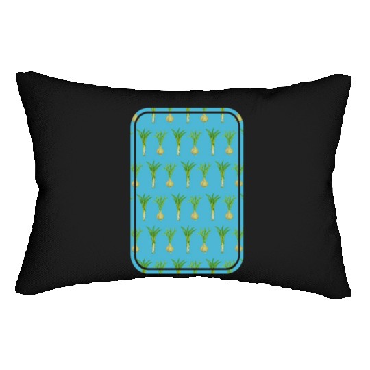 leek and onion pattern Lumbar Pillows
