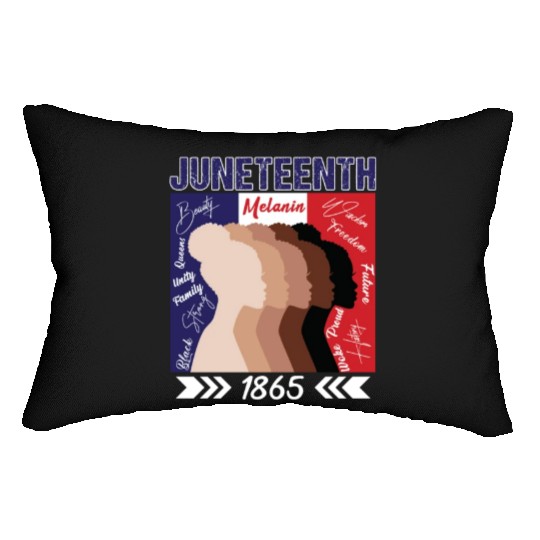 Celebrating Juneteenth with Melanin Women Lumbar Pillows