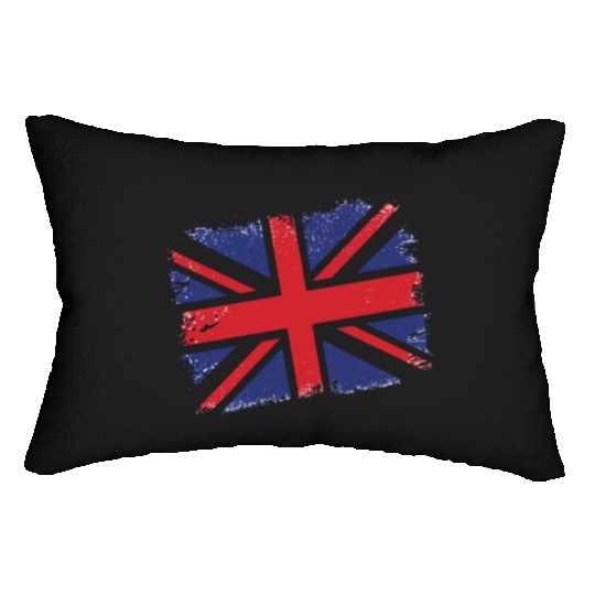 Union Jack Vintage UK Flag Great Britain UK Lumbar Pillows