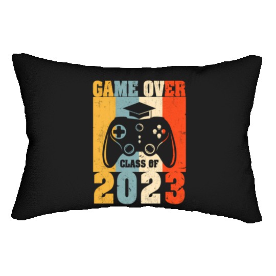 Game Over Class Of 2023 Senior Graduation Gamer Lumbar Pillows