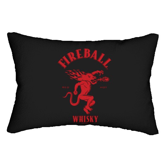 Fireball Whiy Red Hot Burns Like Hell V2 Lumbar Pillows