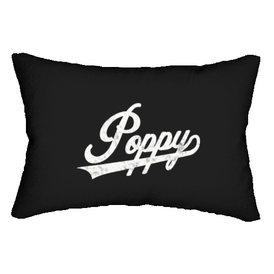Poppy Style Fatherâ€™S Day For Papa Grandpa Lumbar Pillows