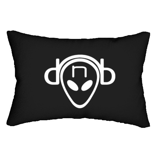 Drum And Bass Alien Dnb Ufo For Junglist Lumbar Pillows