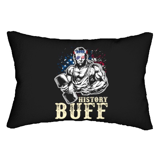 History Buff Independence Day Lincoln Patriot USA Lumbar Pillows
