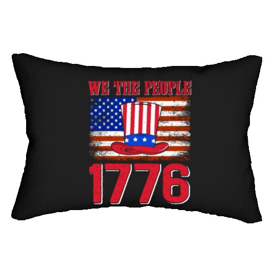 We the People 1776 Independence Day US Patriot Lumbar Pillows