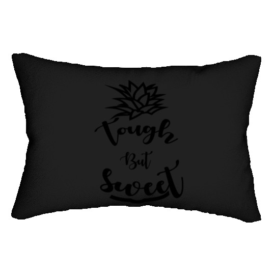 Pineapple Tough But Sweet humor Lumbar Pillows