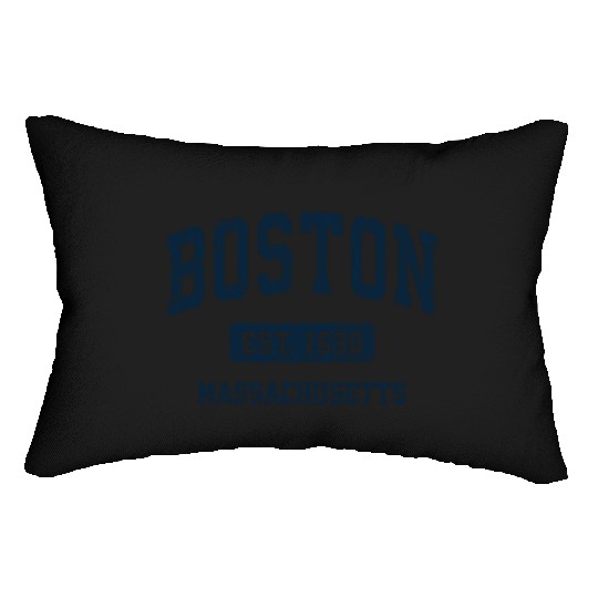 Boston Massachusetts Ma Vintage Athletic Lumbar Pillows