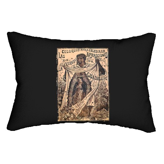 St Juan Diego Our Lady of Guadalupe Vintage Mary C Lumbar Pillows