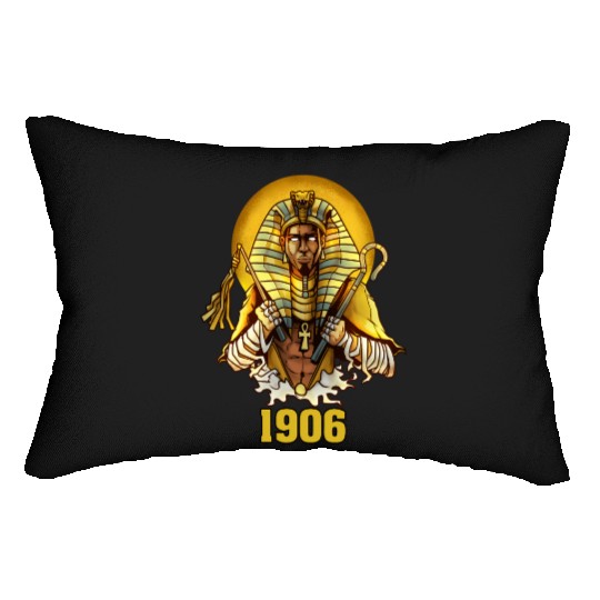 1906 Sphinx Alpha Ace Fraternity Pharoah Lumbar Pillows