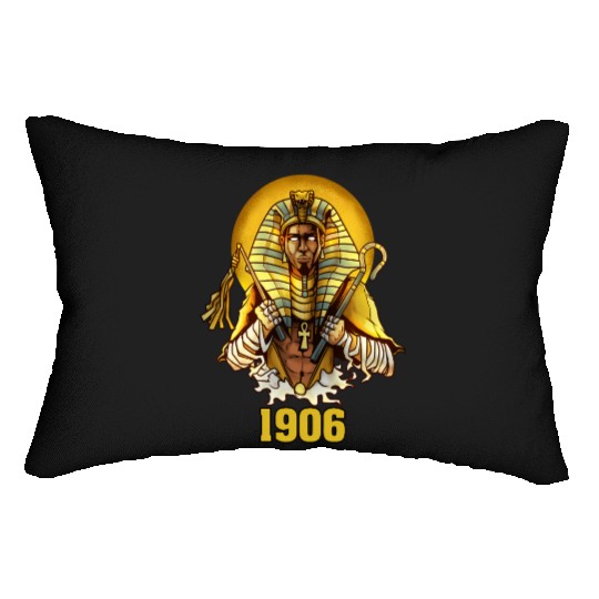1906 Sphinx Alpha Ace Fraternity Pharoah Lumbar Pillows