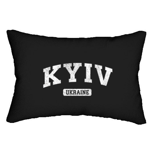 Kyiv Ukraine Vintage Sports Lumbar Pillows