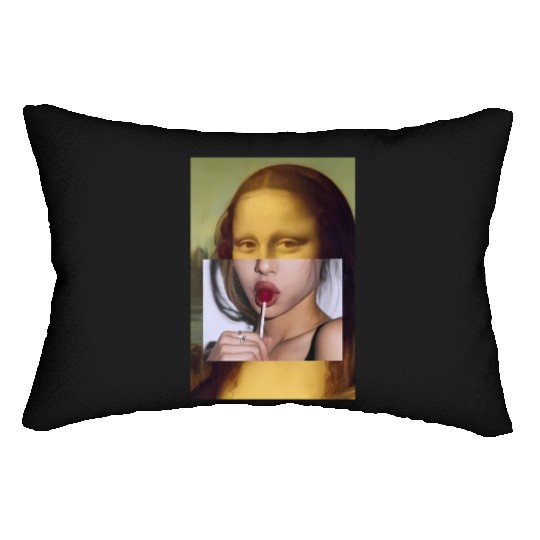 Mona Lisa Lollipop Mona Lisa Lumbar Pillows