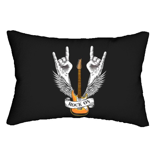Rock And Roll - Electronic Rock Guitar Lumbar Pillows