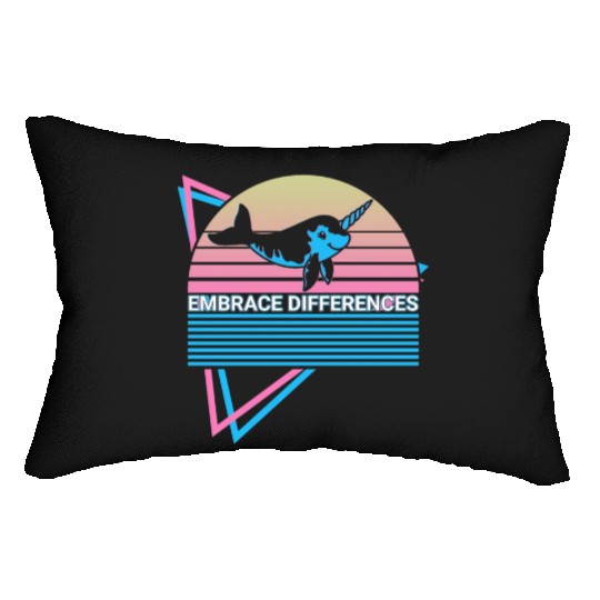 Narwhal Retro Lumbar Pillows