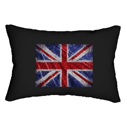 Union Jack Retro British Flag Great Britain UK Lumbar Pillows